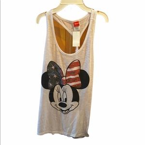 Disney Minnie Mouse Red White and Blue tank XL NWT